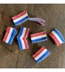 Etiquette drapeau français 100% coton bio