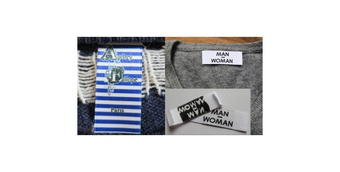 Étiquette Tissée MORGAN De Toi 4,5 X 2cm Pour Vêtements, Personnalisation